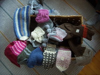 Lähetyspiirin kutomia sukkia